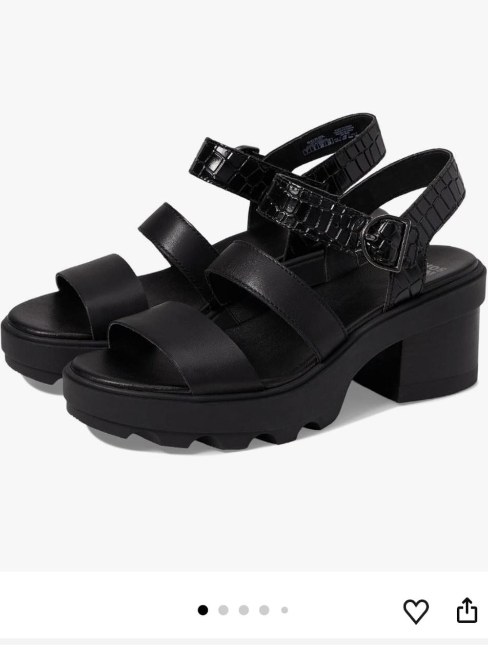 Sorel Joanie Heel Ankle Strap Sandals NWOT.